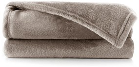 Hnedý pléd DecoKing Mic, 150 x 200 cm