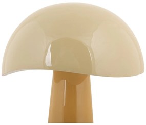 Okrovožltá stolová lampa s kovovým tienidlom (výška 33 cm) Grato – Leitmotiv