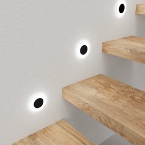 Schodiskové LED svietidlo Oti, 1x LED 0,6w, 4000k, b