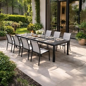 Set záhradného nábytku VIKING XXL +8x MOOREA