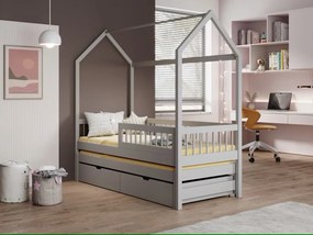 DETSKÁ DOMČEKOVÁ POSTEĽ ALBA 180 x 80 cm SIVÁ