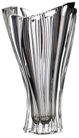KRIŠTÁĽOVÁ VÁZA BOHEMIA PLANTICA GREY 320MM SIVÁ