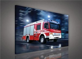 Obraz na stenu hasičský voz 100 x 75 cm