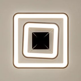 Brilagi - stmievateľný LED závesný luster na lanku FALCON SLIM LED/78W/230V 50x50 cm čierna + diaľkové ovládanie