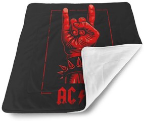 Sablio Deka pre bábätko ACDC Červená ruka - 80x100 cm