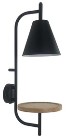 Rabalux 71293 - Nástenná lampa s poličkou AZOME 1xE27/15W/230V buk