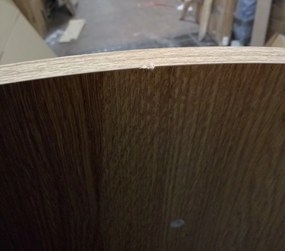 AKCIA Okrúhly jedálenský stôl s doskou v dekore dub ALTO 120x120 II. akosť