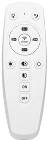 Toolight - LED stropné svietidlo + diaľkové ovládanie APP802-C, čierna, OSW-09751