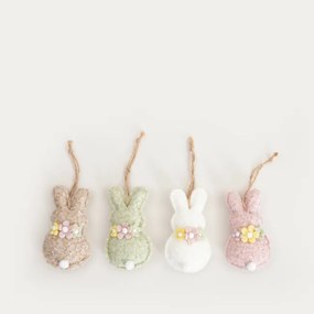 Sada veľkonočných príveskov BUNNIS 764028 (4 ks)
