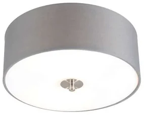 Rustikálne stropné svietidlo sivé 30 cm - Drum