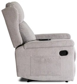 Masážne kreslo ANDREA, sivý menčester