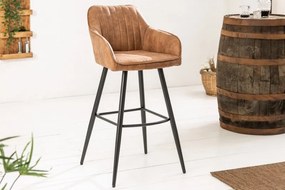 Barová stolička Turin vintage hnedá