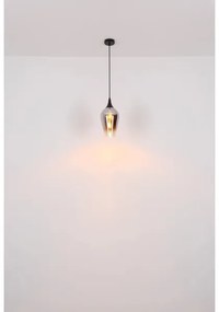 Globo 15552H3 - Luster na lanku LAVUS 1xE27/60W/230V pr. 18 cm čierna