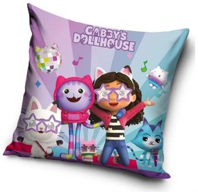 Carbotex Obliečka na vankúšik 40x40 cm - Gabby's Dollhouse - Rozjazdy pre hviezdy