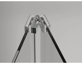 Mexen Exo, sprchovací kút so skladacími dverami 70 x 80 cm, 6mm číre sklo, chrómový profil, 816-070-080-01-00