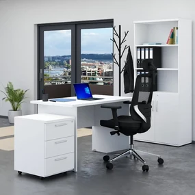 Zostava kancelárskeho nábytku Visio 2, 120 cm, biela