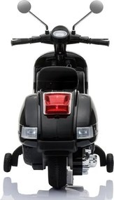 LEAN CARS Elektrický skúter Vespa čierny, LED, MP3