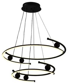 LED Stmievateľný luster na lanku LED/80W/230V 3000-6500K + diaľkové ovládanie