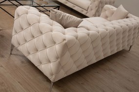 Luxusná dvojmiestna pohovka ComoDeluxe - krémová