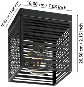 Eglo 900355 - Stropné svietidlo PIEDRITAS 1xE27/40W/230V