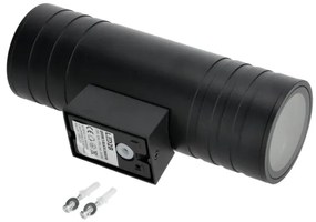 Vonkajšie nástenné svietidlo 2xGU10/35W/230V IP54 guľatý čierna