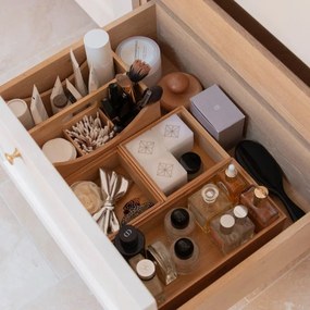 Organizér do zásuvky do kuchyne aj kúpeľne, príborník BAMBOOZ (23x15x7)