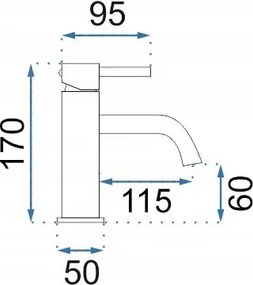 Rea Lungo, nízka umývadlová batéria, biela, REA-B4401