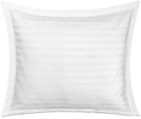 BAMBUSOVÉ OBLIEČKY STRIPE WHITE 180X200 CM, 2KS 70X80 CM, 4 KS 40X40 CM BIELE