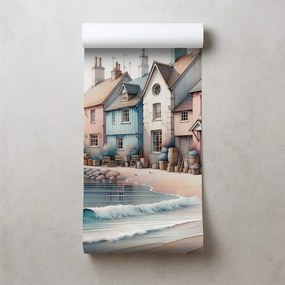 Fototapeta pastelové prímorské domčeky