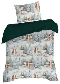 VIANOČNÉ OBLIEČKY Z MIKROVLÁKNA FAIRYLAND 200X220 CM, 2 KS 70X80 CM VZOROVANÉ