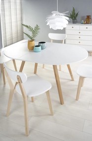 Jídelní rozkládací stůl Ruden 102/142 cm bílý