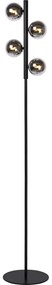 Lucide 45774/04/30 - Stojacia lampa TYCHO 4xG9/28W/230V čierna