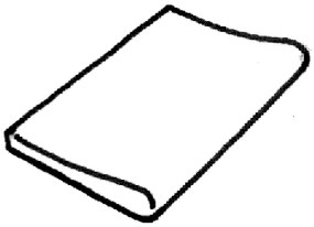 Dlaždica Sahara - biela - rovná časť zaoblená 500 x 330 mm, 1ks