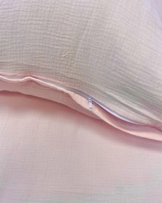 Mušelínové obliečky pudrovo ružové 140x200cm+90x70cm TiaHome