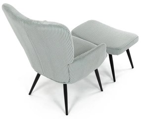 Relaxačné kreslo s podnožkou L7285 BLUE6, modré