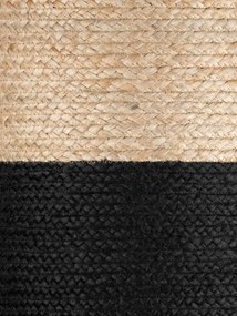 Taburetka Hanse Home JUTTA naturálna zlatá / čierna