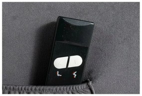 Elektrické polohovací křeslo Adonis Velvet šedé