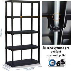 ARTPLAST Regál, šírka 100 cm