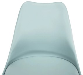 Otočná jedálenská stolička Etosa - mentolová / buk