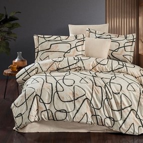 Obliečky bavlnené Efekt TiaHome - 2x Vankúš 90x70cm, 1x Paplón 200x220cm