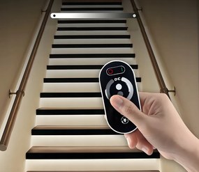 Sada COB neónových LED pásikov 12V 5m 320 diod 60W 8mm - zdroj + diaľkový ovládač