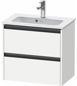 DURAVIT Ketho 2 závesná skrinka pod umývadlo Compact, 2 zásuvky, 610 x 390 x 549 mm, biela matná, K25255018180000