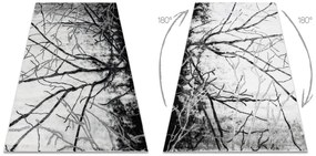 Koberec EMERALD 3820 glamour, štýlový strom sivý
