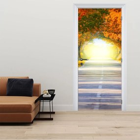 Fototapeta na dvere - Brána z korún stromov (95x205cm)
