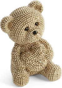 DEKORAČNÁ SOŠKA BEAR 7X9 CM ŠAMPANSKÁ