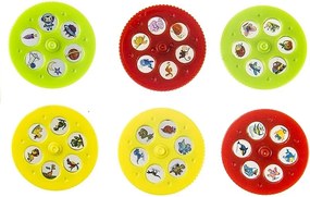 LEAN Toys Detský projektor na kreslenie raketa 36 obrázkov kreatívna sada