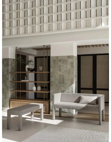 Béžová lavica z textílie buklé Sitta – Blomus