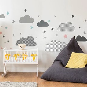 Nástenná samolepka Ambiance Scandinavian Clouds From The Far North