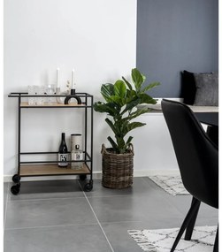 Barový vozík s doskami v dubovom dekore House Nordic Vita