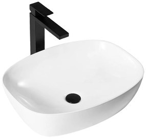 Rea Freja, umývadlo na dosku 490x370x135 mm, biela lesklá, REA-U6616